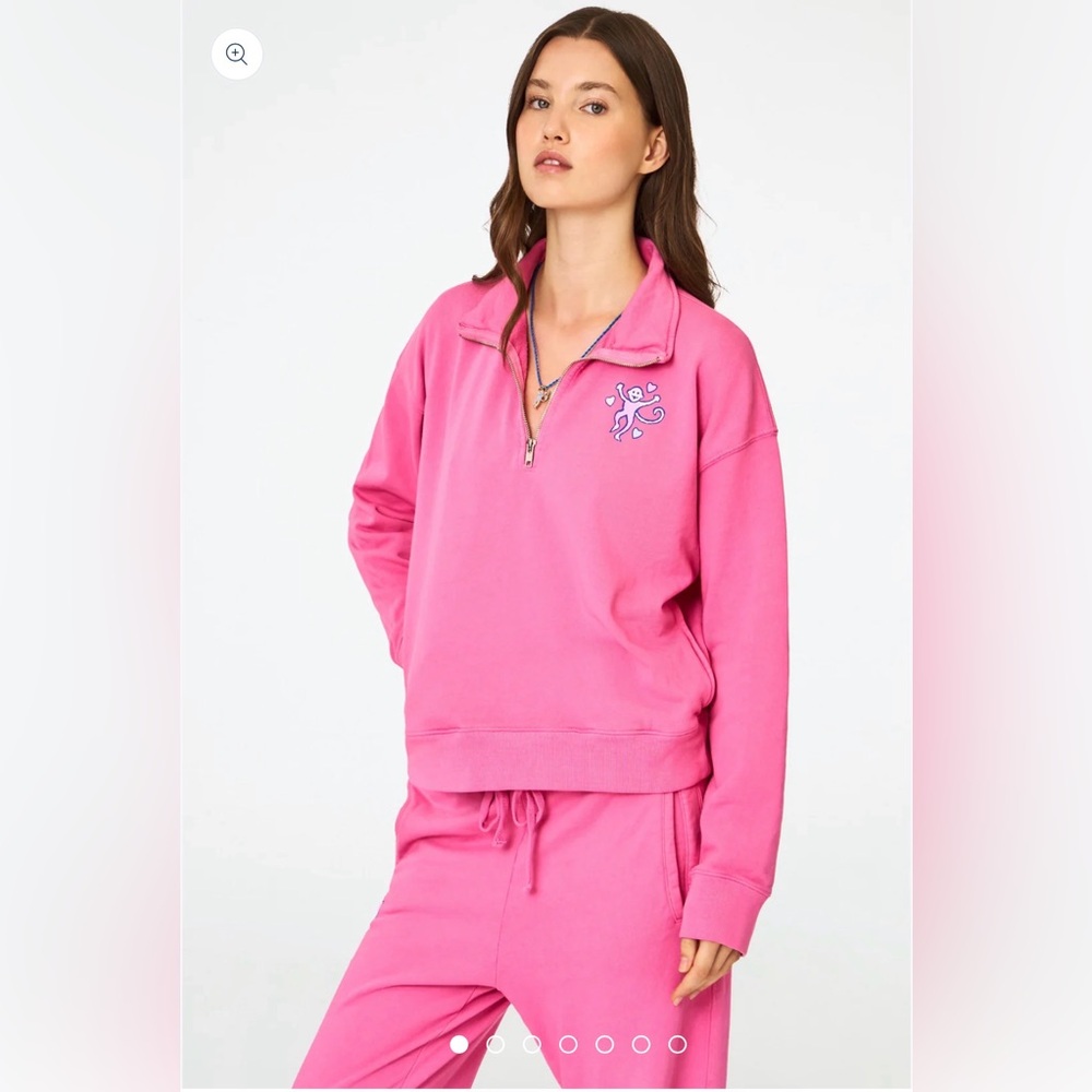 Roller Rabbit Bundle Monkey Love Half Zip Sweatsh… - image 5